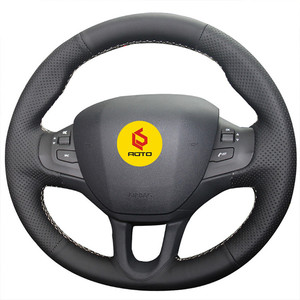 <span class=keywords><strong>Funda</strong></span> de <span class=keywords><strong>Volante</strong></span> Deportiva de Cuero de 4 Radios para <span class=keywords><strong>Peugeot</strong></span> 208/<span class=keywords><strong>2008</strong></span> (2011-2019) - 380 mm, Ajuste Personalizado - Product Image 2
