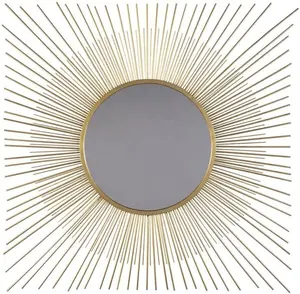 Miroir mural rond Miroir de courtoisie blanc rustique circulaire Petit décor pour cadre mural Miroir de maquillage pour salon de ferme