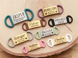 Высококачественный металлический ошейник для собак с лазерной надписью watch Id <span class=keywords><strong>Tag</strong></span> - Product Image 2