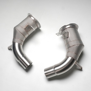 ออกแบบมาเพื่อประสิทธิภาพสูง ท่อไอเสียรถยนต์สแตนเลสแบบตรงสำหรับ Porsche 911 992 3.0T T304 พร้อมแผ่นกันความร้อน - Product Image 6