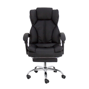 Chaise de bureau de direction moderne pivotante à dossier moyen, en cuir PU de luxe, réglable en hauteur, prix de gros - Product Image 2