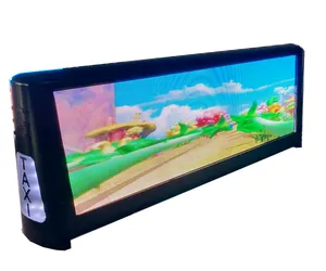 4G remote control Taxi top led display screen signs P2.5 double sides taxi led display advertising