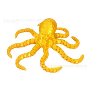 3d זכוכית תמנונים אצבע אצבע אצבע בובות משותף קישוט דיונון דיונון צעצוע מודל לחיקוי - Product Image 3