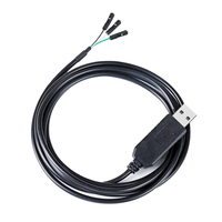 Cable Adaptador Estándar USB 2.0 Dtech Compatible con Windows 8/9, Cable Convertidor Serial USB a TTL de 3 Pines