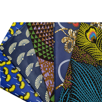 Pabrik Tiongkok Kain Batik 100% Poliester Kain Cetak Lilin Afrika Membuat Garmen untuk Wanita