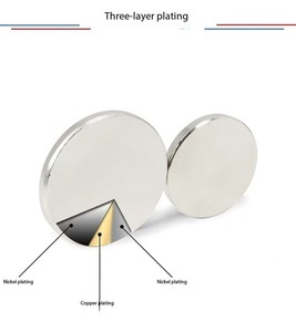 Imán de <span class=keywords><strong>Neodimio</strong></span> Plateado de Tamaño Personalizado para Uso Industrial, Imanes de Tierras Raras NdFeB, Disco Redondo, Imán Potente de <span class=keywords><strong>Neodimio</strong></span> - Product Image 2