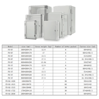 Boîtier de distribution extérieur étanche IP66 en ABS avec couvercle gris ou transparent