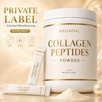 Fabrication sous contrat de poudre de collagène en marque privée pour la peau, les cheveux et les ongles