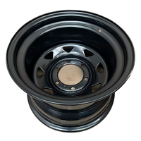 Nouvelles jantes en acier D40 à profil profond, design imitation beadlock avec trous en D, noires, ET 20 mm, état neuf
