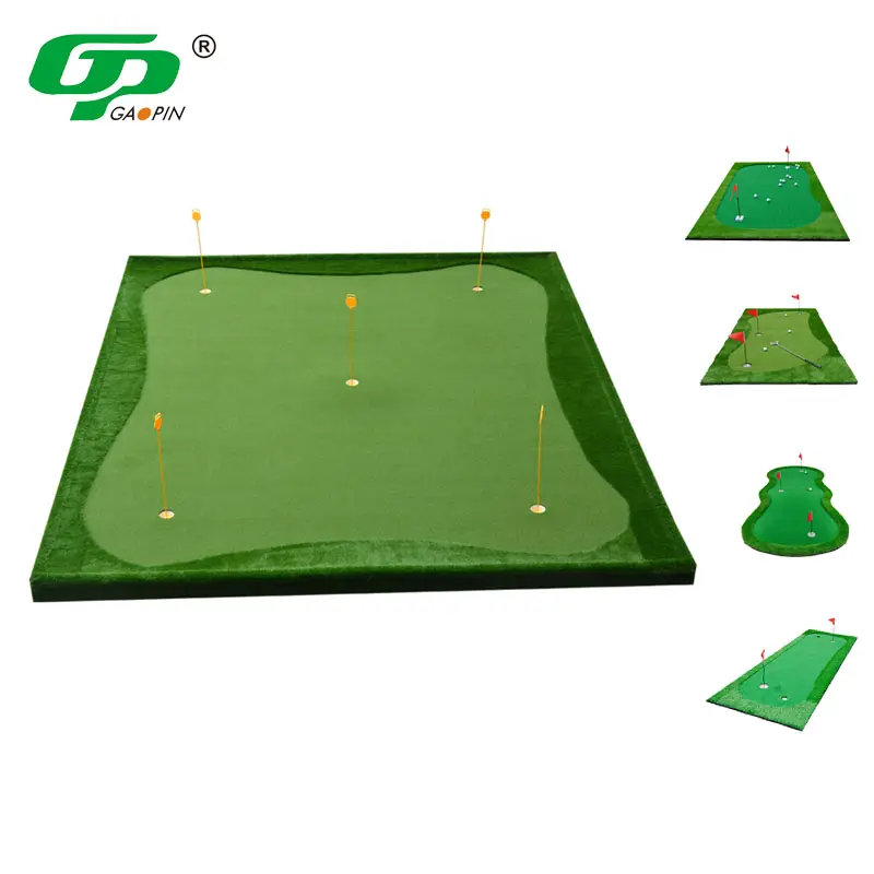 Golf personalizzato all'ingrosso Putting Green Custom Golf Training Equipment Putting Green Mat Golf Putting Trainer Practice Mats