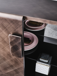 Ý Sang Trọng Retro Vàng Kim Loại <span class=keywords><strong>Sideboard</strong></span> Tự Chọn Hiện Đại Thép Không Gỉ Tủ Lưu Trữ Cho Phòng Khách Đồ Nội Thất Nhà - Product Image 4