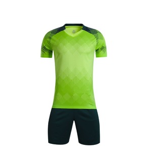Maillot de football par sublimation 100 % polyester, personnalisable avec logo, tenue de match d'équipe, séchage rapide, respirant, haut d'uniforme de football - Product Image 1