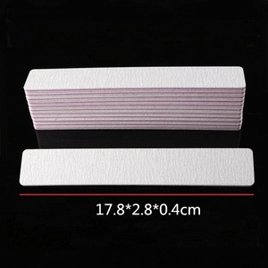 High Quality Professional 100/180 and 80/80 Grit Double Side Rectangle Gray <strong>Nail</strong> <strong>File</strong> - Product Image 5
