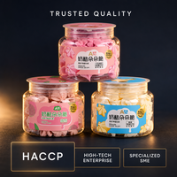 Biscuits croustillants au yaourt et aux fraises pour enfants, collation saine probiotique à emporter, boîte de 27g, vente en gros