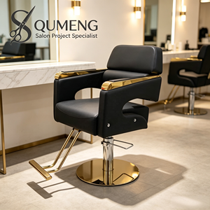 Z Salon <b>Barber</b> <b>Chair</b> Armrests PVC Material Reclining Height Adjustable Rotatable Minimalist Modern Barbershop Hair - Product Image 1