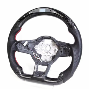 Accessori Auto Volante Personalizzato in Fibra di Carbonio con LED per Volkswagen VW <span class=keywords><strong>Golf</strong></span> <span class=keywords><strong>5</strong></span> MK6 MK7 MK8 Jetta Passat B8 <span class=keywords><strong>Polo</strong></span> Tiguan GTI - Product Image 6