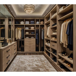 Système de dressing ouvert du sol au plafond, combinaison de placard de rangement pour chambre à coucher, dressing intégré - Product Image 6