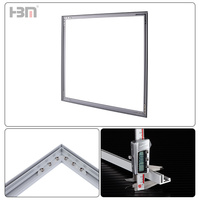 Pemasangan Mudah Kotak Tanda Kain Tekstil Bercahaya Depan dengan Bingkai Aluminium 17mm Ultra Tipis Profil Aluminium