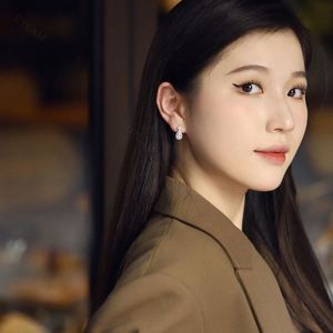 Dylam <b>Top</b> End Sparkling Stunning Women Jewelry S925 Silver Diamond 5A CZ Cubic Zircon Zirconia Baguette Unique Stud <b>Earrings</b> - Product Image 3