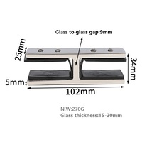 Connecteur de garde-corps sans perçage en acier inoxydable en forme de H pour verre sans cadre 8-20 mm – Quincaillerie de sécurité