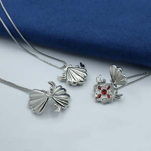 Sirène Mélodie Clavicule Chaîne Zircon Chantant Poisson Fée Shell Collier - Product Image 4