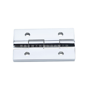 Bisagra de Puerta de Acero Inoxidable 42x65mm, Seis Orificios, Uso Industrial Resistente - Product Image 1