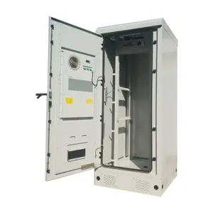 Gabinete de telecomunicaciones al aire libre de bajo precio Gabinete de metal impermeable al aire libre IP55 con aire acondicionado
