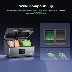 Secador de Filamento Creality SpacePi X4, 4 Bobinas, Cámaras de Calentamiento Dobles, Motor de Calentamiento Rápido PTC de 200W, Máquina de Secado de Filamento - Product Image 6