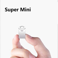 Flashdisk logam Super Mini, USB 3.0/2.0 Flash Drive baru 64GB 32GB 16GB 8GB 4GB 2GB