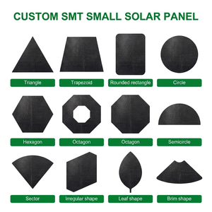 Panneau <span class=keywords><strong>solaire</strong></span> SMT rond OEM sur mesure 1,3W 5V, cellule Sunpower flexible avec ruban adhésif 3M pour traceur GPS, IoT, éclairage de jardin - Product Image 2