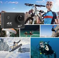 Cámara Deportiva de Acción HD 1080p Wifi de 2 Pulgadas d800, Videocámara DVR, Videocámara Sumergible 30M, Videocámara para Casco