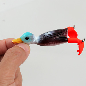 Plastique 10cm/11.5g canard bionique noir tracteur perche Snikei tuer eau douce coulée eau perdre appât <span class=keywords><strong>truite</strong></span> <span class=keywords><strong>lac</strong></span> fond pêche - Product Image 5