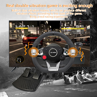 Volante de Carreras con Cable y Rotación de 270 Grados con Palanca de Cambios para PC