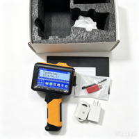 Imprimante à jet d'encre portable YAOMATEC 12,7 mm, machine de codage de date, de lot, de code QR et de logo pour sacs en plastique, boîtes en carton