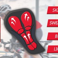 Short de cyclisme VTT rembourré en gel 5D antichoc, antidérapant, respirant, à séchage rapide, en maille rouge épaissie