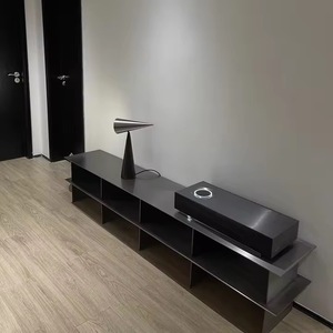 Mobile TV in Acciaio Inossidabile, Mobile Laterale, Armadietto Contenitore, Stile Industriale con Texture a Rete, Arredamento Minimalista per <span class=keywords><strong>Soggiorno</strong></span> - Product Image 5