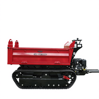 Mini tombereau sur chenilles hydraulique complet et chargeur rétrocaveuse BY1000M avec boîte de vitesses fiable, roulement à haute efficacité pour utilisation agricole