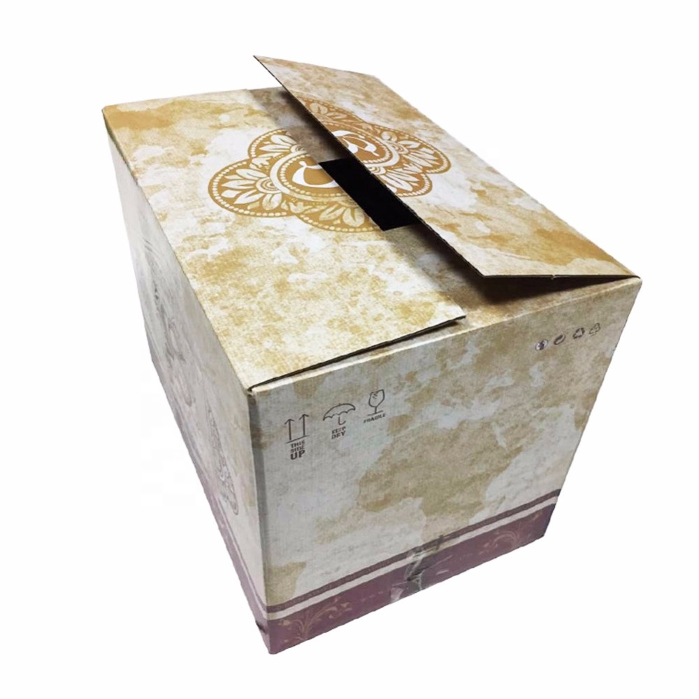 Suppliers Custom Cajas De Carton Para Envios 12 Wine Bottles Paper Packaging Tuck Corrugated Cardboard Box Shipping Carton