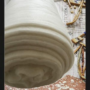 Relleno de Fibra de Lana de <span class=keywords><strong>Cachemira</strong></span> de Oveja 100% Lana Cardada Lavada para Ropa de Cama y Prendas de Vestir Color Blanco Natural - Product Image 4