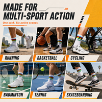 Nouvelles chaussettes de sport personnalisées, respirantes, en coton tricoté, pour hommes et femmes, mi-mollet, avec logo.