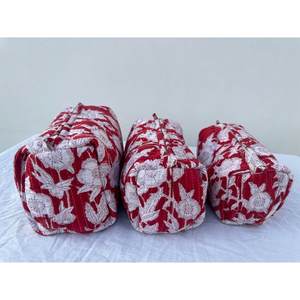 Caja de Joyería de Algodón Bohemio Estampada a Mano, Bolsas de Aseo Ligeras para Viaje, para Uso en Exteriores y Sala de Estar, Individual - Product Image 1