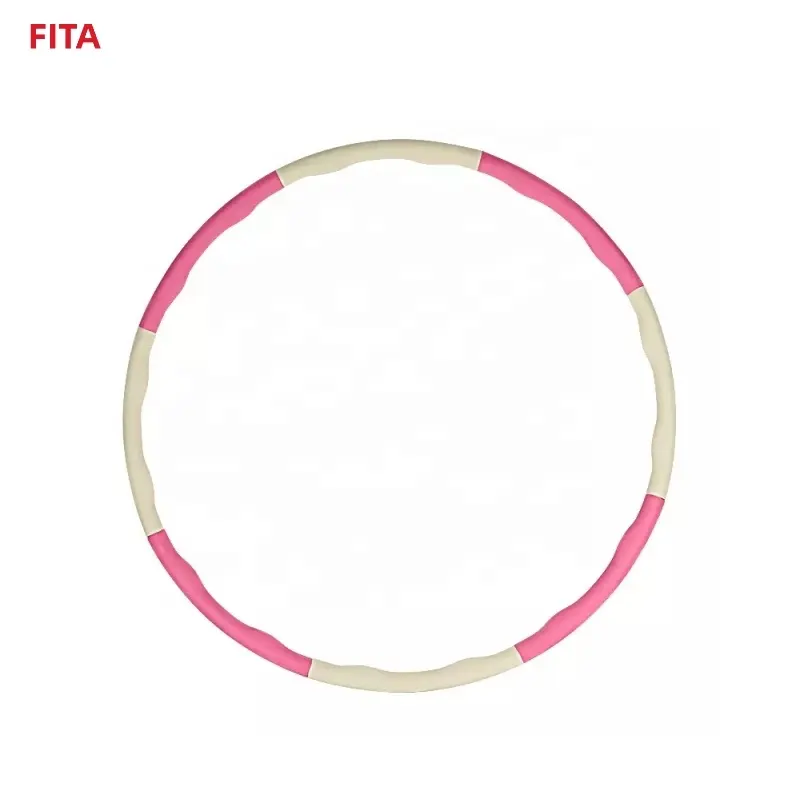Home Used Yoga Exercise Light Weight Sport Ring Adjustable 6-8 Sections Detachable Fitness Hooping Massage Hu La Hoop