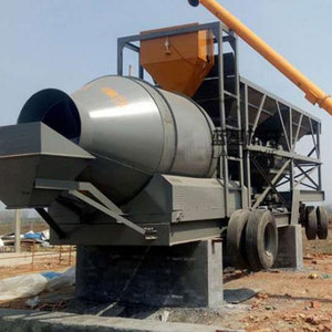 Centrale à béton mobile tout-en-un personnalisée avec moteur stable, roulement, électrique, mélangeur et système de contrôle de pesage inclus - Product Image 1