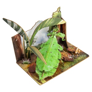 Rompecabezas 3D de Madera de Insecto con Forma de Hoja, Diorama de <span class=keywords><strong>Mantis</strong></span>, Kit de Manualidades DIY, Juguete Educativo STEM, Decoración Natural para el Hogar, Regalo para Niños y Adultos - Product Image 1