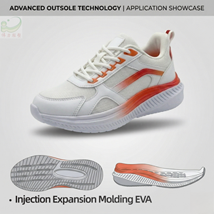Semelle extérieure de chaussure de course en EVA légère, écologique et à rebond élevé, avec design ergonomique en forme de rocker - Product Image 2