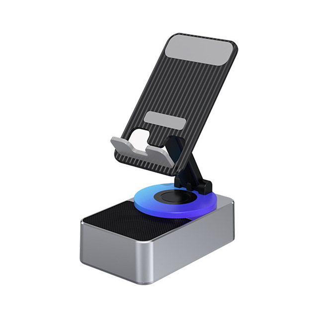 New 3 in 1 Multifunctional Phone Stand BT Speaker Power Bank Foldable Rotatable Stretchable BT Call U Disk Support