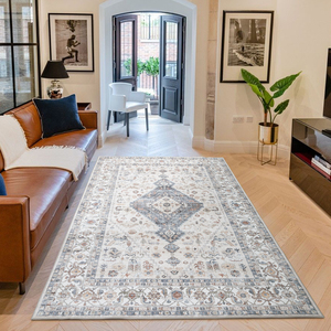 Tùy Chỉnh Kích Thước Và Mẫu Màu Be Màu Ba Tư Thảm Và Thảm Chống Trượt Máy Có Thể Giặt Alfombras Cho Phòng Khách - Product Image 2