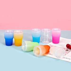 แก้วน้ำแบบไล่สีขนาด 3 ออนซ์ สำหรับงานซับลิเมชั่น พร้อมฝาปิด - Product Image 1