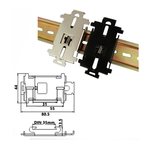 C45 Din Rail Cố Định Rơle Trạng Thái Rắn Kẹp Kẹp Rơle Trạng Thái Rắn Một Pha Giá Gắn Bộ Tản Nhiệt - Product Image 3
