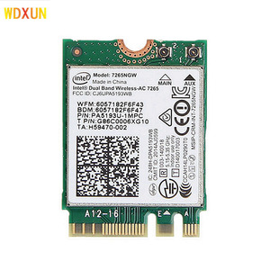 <span class=keywords><strong>Carte</strong></span> réseau double bande <span class=keywords><strong>Intel</strong></span> <span class=keywords><strong>Wireless</strong></span>-<span class=keywords><strong>AC</strong></span> <span class=keywords><strong>7265</strong></span> NGFF 867 Mbps 2x2 802.11ac BT 4.0 pour ordinateur portable 7265NGW AC7265 7265AC - Product Image 1